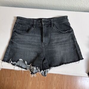 BLANK NYC The Barrow Shorts In My Space sz 28 Black Gray Comfortable